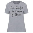 thumbnail image 1 of Thankful For Freedom, Of Speech Women T-Shirt, Female Medium, 1 of 4