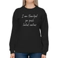 thumbnail image 1 of Thankful For Fresh Baked Cookies Sweatshirt Women -GoatDeals Designs, Female Small, 1 of 4