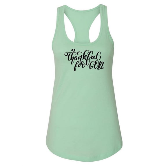 Thankful For God Racerback Tank Women -Image by Shutterstock, Female XX-Large
