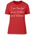 thumbnail image 1 of Thankful For Military, Veterans Women T-Shirt, Female Large, 1 of 4