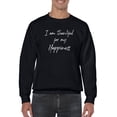thumbnail image 1 of Thankful For My Happiness Quote Sweatshirt Men -GoatDeals Designs, Male 3X-Large, 1 of 4