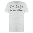 thumbnail image 1 of Thankful For My Siblings Men T-Shirt, Male Medium, 1 of 4