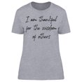 thumbnail image 1 of Thankful For Others' Wisdom Women T-Shirt, Female Medium, 1 of 4