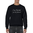 thumbnail image 1 of Thankful For The Internet Slogan Sweatshirt Men -GoatDeals Designs, Male Medium, 1 of 4