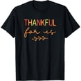 thumbnail image 1 of Thankful For Us / Thanksgiving Matching Family, Couples T-Shirt Black Small, 1 of 4