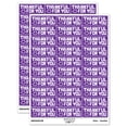 thumbnail image 1 of Thankful For You Smiley Teacher Student School Sticker Set - Purple - Gloss Finish - 1.75" Medium, 1 of 7