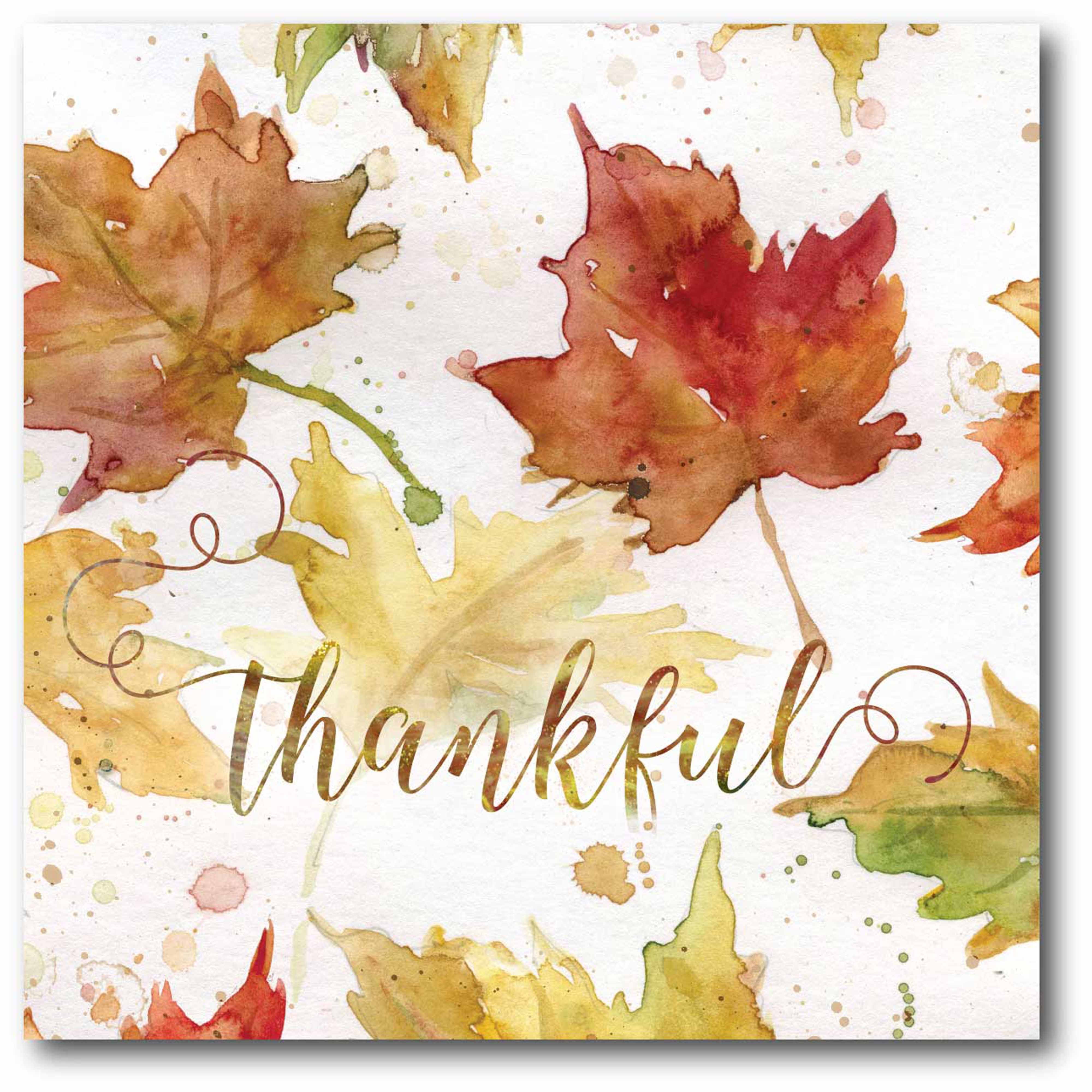 Thankful Gallery-Wrapped Canvas Wall Art, 16x16