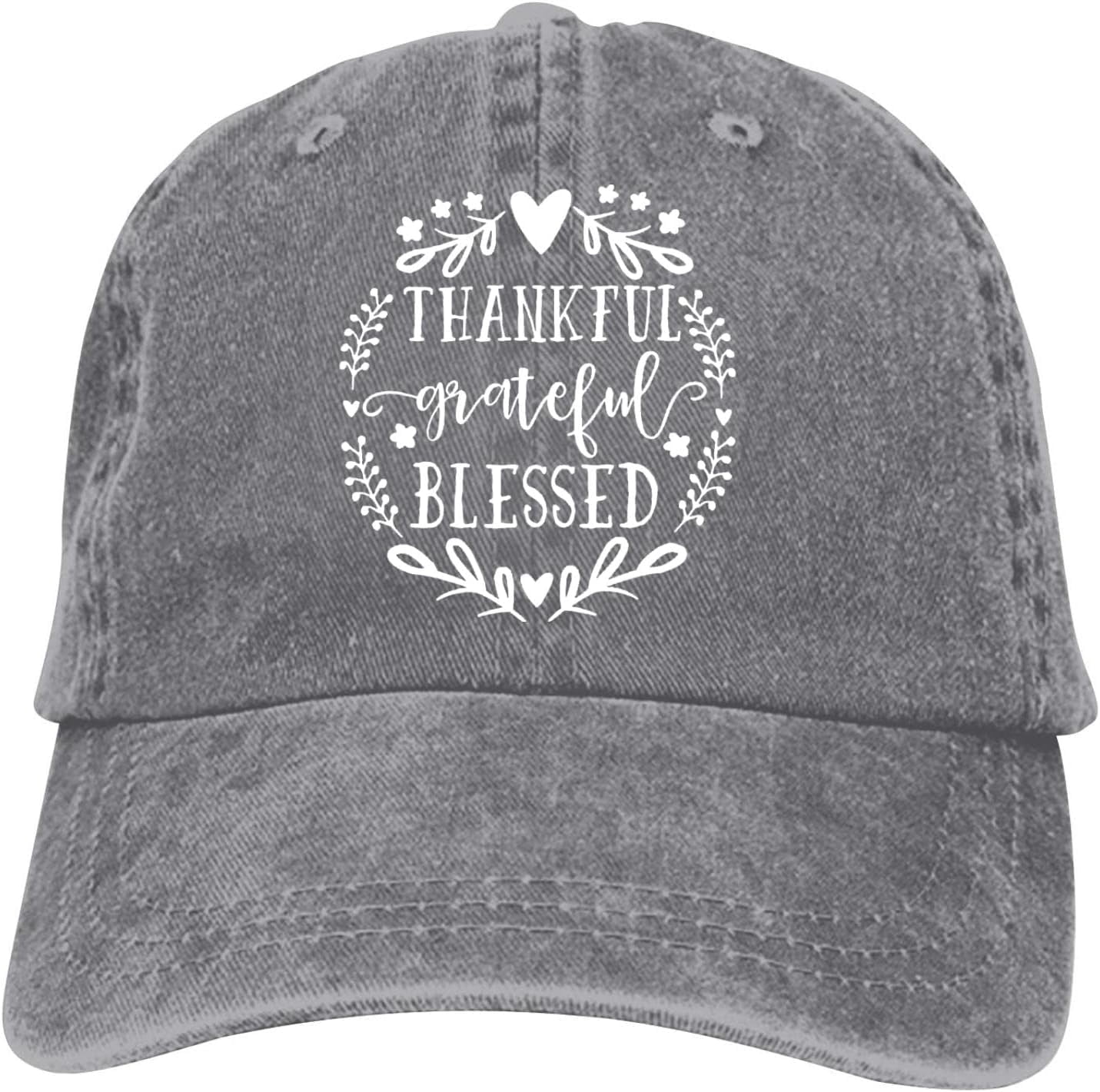 Thankful Grateful Blessed Baseball Cap Vintage Adjustable Washed Hats ...