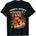 thumbnail image 1 of Thankful Grateful Blessed Highland cow Fall Y'all Autumn T-Shirt, 1 of 4