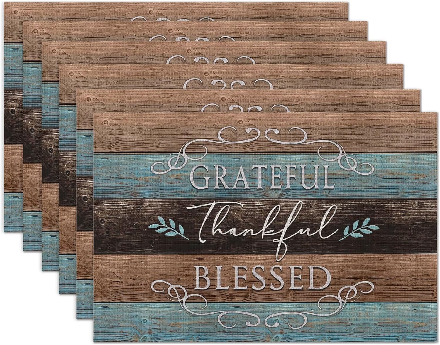 Hbbei, Placemat, Farmhouse Linen Set of 6, 12x18 Inch - Walmart.com