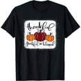 thumbnail image 1 of Thankful Grateful and Blessed Pumpkin Fall Thanksgiving Day T-Shirt, 1 of 3