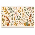 Thankful Harvest Shapes Rectangle Rug for Home Office Seasonal Style ...