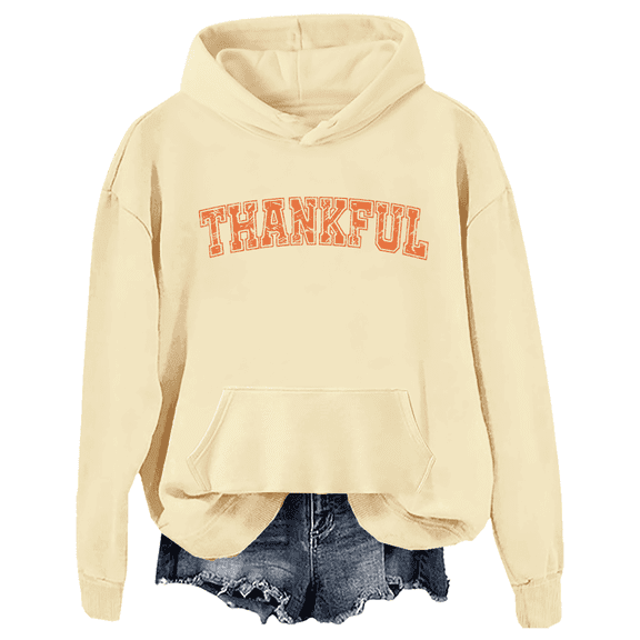 Thankful Hoodie Thanksgiving Sweatshirt Thankful Sweatshirt