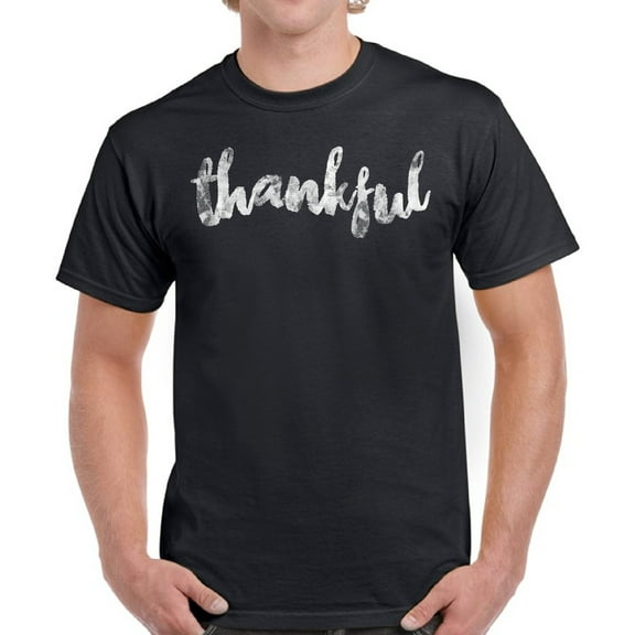 Thankful Men T-Shirt - Graphic Tee S M L XL 2XL 3XL 4XL 5XL - Funny Thanksgiving Tshirts for Men Happy Thanksgiving Gifts