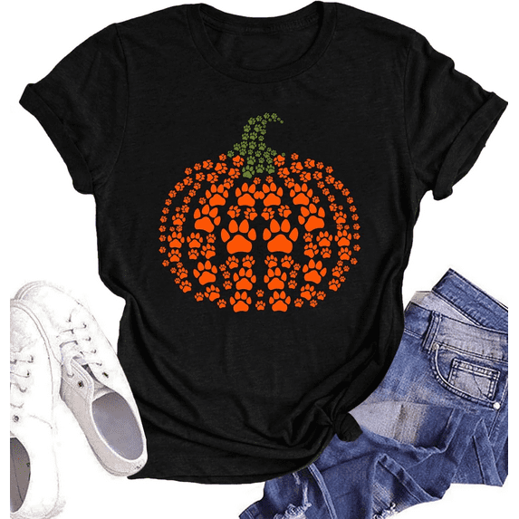 Thankful Minimalist Script Fall Thanksgiving T-Shirt for Women