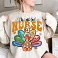 thumbnail image 1 of Thankful Nurse Fall Sweater, Turkey Nurse Thanksgiving Shirt, Autumn Nurse Life Shirt, Cute Nursing Appreciation Fall Top, 1 of 5