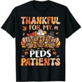 thumbnail image 1 of Thankful Peds Nurse Thanksgiving Turkey Pediatric Nurse T-Shirt Tee, 1 of 4