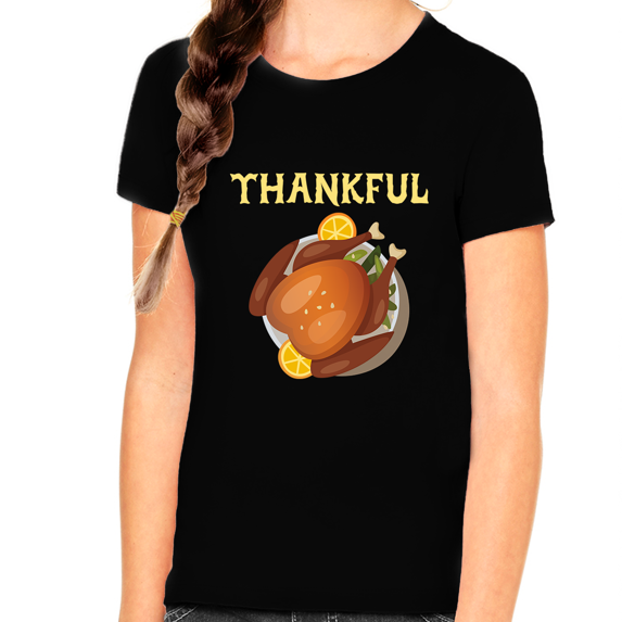 Thankful Sunflower Pumpkin Rustic Fall Thanksgiving T-Shirt for Women
