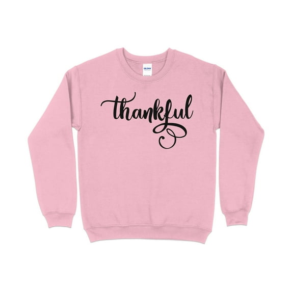 Thankful Sweatshirt, Thanksgiving Sweatshirt for Women, Thanksgiving Sweatshirt, Autumn sweatshirt, Thanksgiving Crewneck, Fall Sweatsh (LightPink, 3XL)