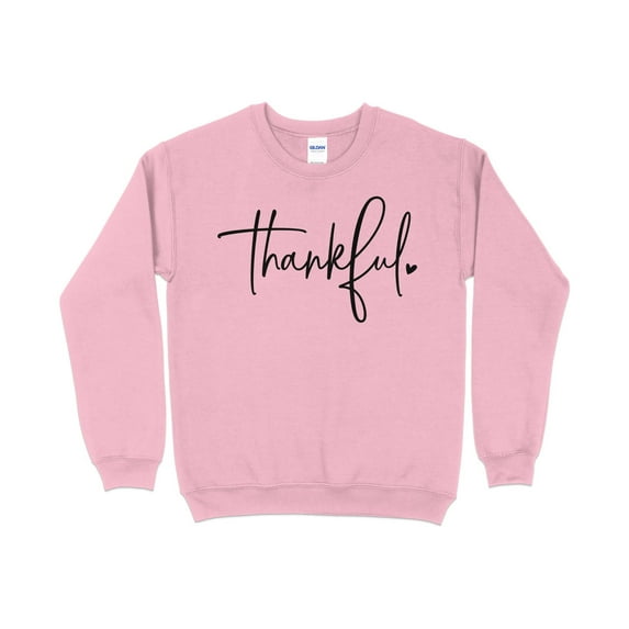 Thankful Sweatshirt, Thanksgiving Sweatshirt for Women, Thanksgiving Sweatshirt, Autumn sweatshirt, Thanksgiving Crewneck, Fall Sweatsh (LightPink, M)