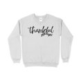 thumbnail image 1 of Thankful Sweatshirt, Thanksgiving Sweatshirt for Women, Thanksgiving Sweatshirt, Autumn sweatshirt, Thanksgiving Crewneck, Fall Sweatsh (Ash, 3XL), 1 of 12
