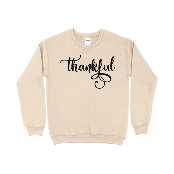 Thankful Sweatshirt, Thanksgiving Sweatshirt for Women, Thanksgiving Sweatshirt, Autumn sweatshirt, Thanksgiving Crewneck, Fall Sweatsh (Sand, 2XL)