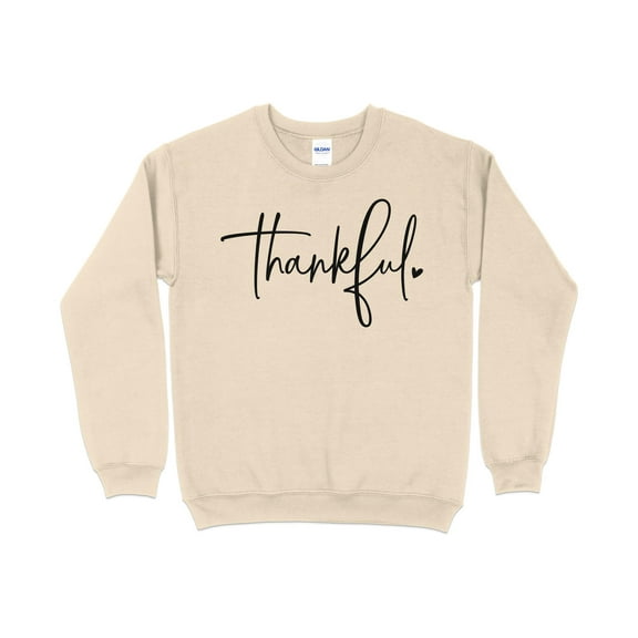Thankful Sweatshirt, Thanksgiving Sweatshirt for Women, Thanksgiving Sweatshirt, Autumn sweatshirt, Thanksgiving Crewneck, Fall Sweatsh (Sand, 4XL)