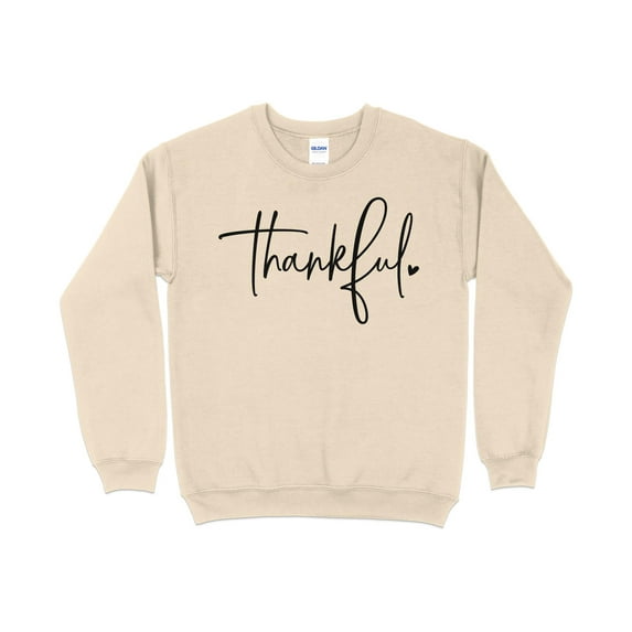 Thankful Sweatshirt, Thanksgiving Sweatshirt for Women, Thanksgiving Sweatshirt, Autumn sweatshirt, Thanksgiving Crewneck, Fall Sweatsh (Sand, 5XL)