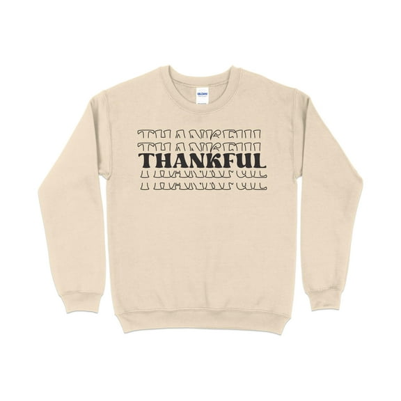 Thankful Sweatshirt, Thanksgiving Sweatshirt for Women, Thanksgiving Sweatshirt, Autumn sweatshirt, Thanksgiving Crewneck, Fall Sweatsh (Sand, XL)