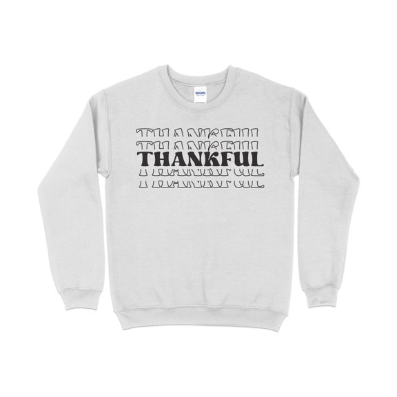 Thankful Sweatshirt, Thanksgiving Sweatshirt for Women, Thanksgiving Sweatshirt, Autumn sweatshirt, Thanksgiving Crewneck, Fall Sweatsh (Ash, S)