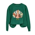 thumbnail image 1 of Thankful Sweatshirt for Womens Funny Turkey Graphic Sweatshirts for Thanksgiving Day Oversized Crewneck Pullover Tops Grateful And Blessed Drop Shoulder Long Sleeve Shirts Fashion Casual Outfits, 1 of 6