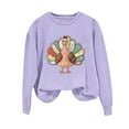 thumbnail image 1 of Thankful Sweatshirt for Womens Funny Turkey Graphic Sweatshirts for Thanksgiving Day Oversized Crewneck Pullover Tops Grateful And Blessed Drop Shoulder Long Sleeve Shirts Fashion Casual Outfits, 1 of 6