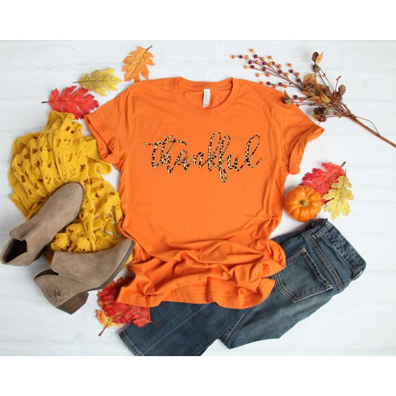 Thankful T Shirt Thankful Shirt Thanksgiving T Shirt Fall T Shirt Autumn T Shirt for Women