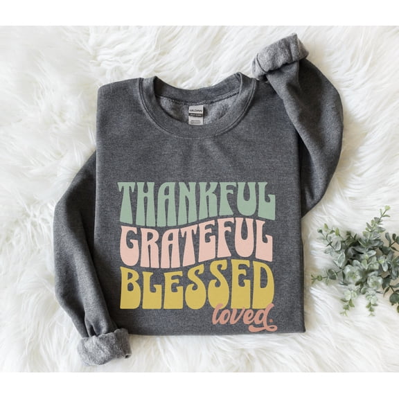 Thankful T-Shirt, Thanksgiving T-Shirt, Womens Fall T-Shirt, Retro Fall Shirt, Retro Thank