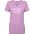 thumbnail image 1 of Thankful This Year Is Almost Over Womens V-Neck T-Shirt, 1 of 3