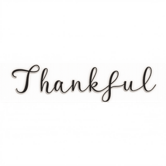Thankful Tin Decor 16*4 Inches "Thankful" Home/Entryway Wall Art - Retro Gratitude Accent, Positivity Decor, Home Metal Sign