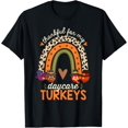 thumbnail image 1 of Thankful for My Daycare Turkeys Thanksgiving Teacher Rainbow T-Shirt, 1 of 3
