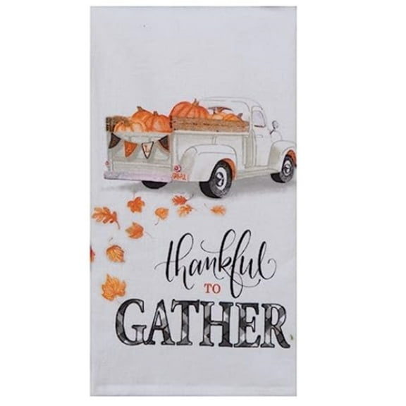 New Fall Pumpkin Thanksgiving Decorative Cotton Kitchen Dish Drying Towel