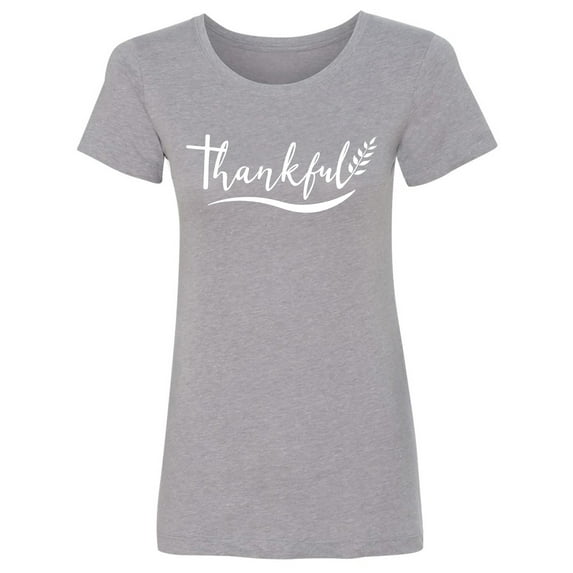 Thankful (wheat) Womens crewneck tee