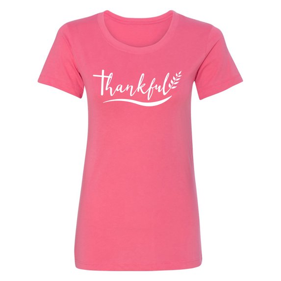 Thankful (wheat) Womens crewneck tee