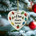 thumbnail image 1 of Thanks for Being an Awesome Friend Heart Ornament, Christmas Thanksgiving Decorations,Thank You Gift for Women, Men, Colleagues, Boss, Friends, Souvenir Heart-Shaped Ornament, 1 of 6
