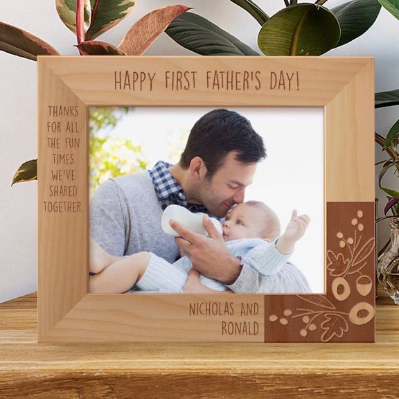 Thanks For All The Fun Times We've Shared Together Personalized Wooden Frame-10" x 8" Brown Horizontal