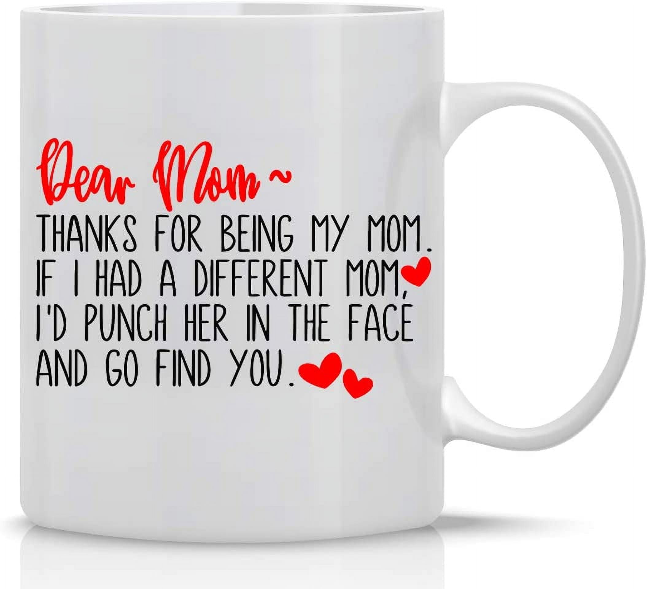 Funnil Unique Mom Ceramic Coffee Mug Mother's Day Mug Present from Daughter Son-Thank You for Being Such An Important Piece of My Life Coffee Tea Cup