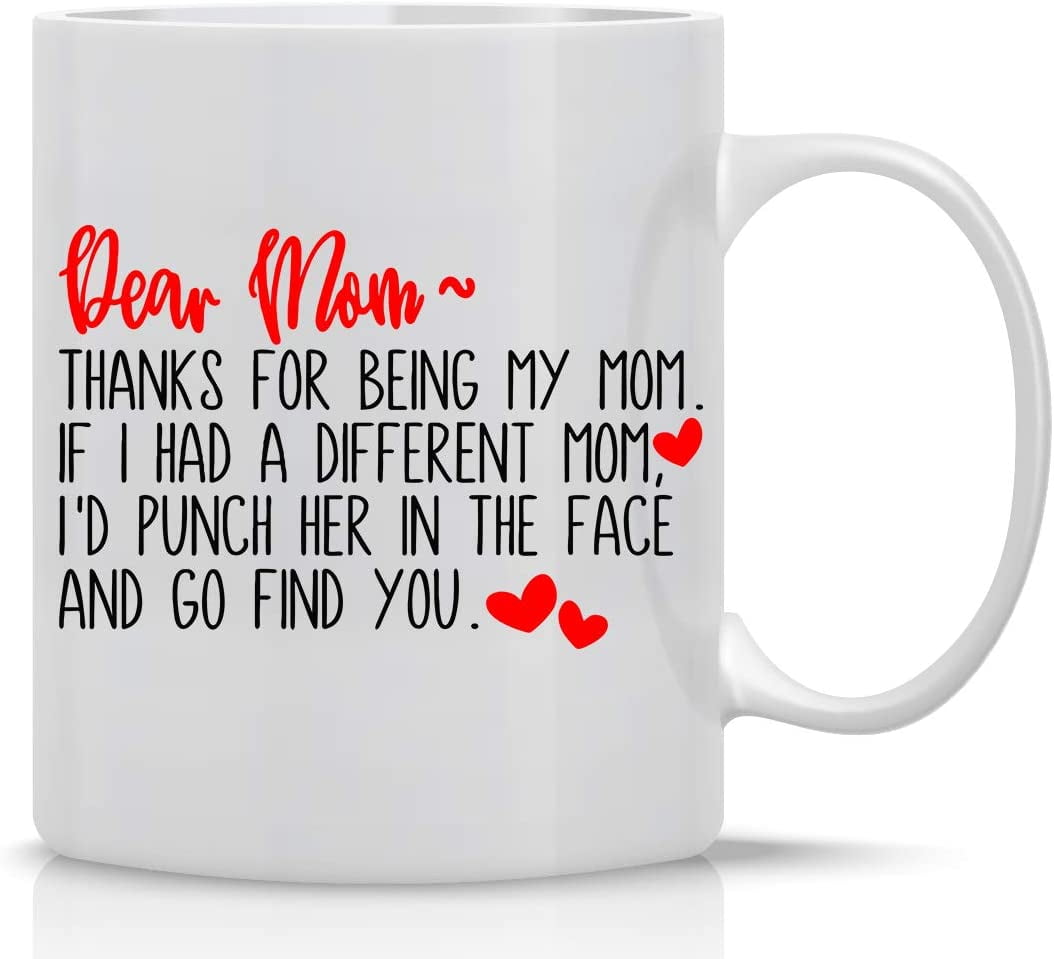 Funnil Unique Mom Ceramic Coffee Mug Mother's Day Mug Present from Daughter Son-Thank You for Being Such An Important Piece of My Life Coffee Tea Cup