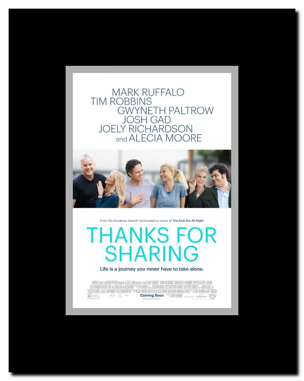 Thanks For Sharing Framed Movie Poster