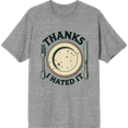 thumbnail image 1 of Thanks I Hated It Adult Heather Gray Crew Neck Short Sleeve Tee-3XL, 1 of 2