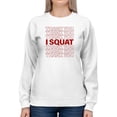 thumbnail image 1 of Thanks I Squat Sweatshirt Women -GoatDeals Designs, Female 3X-Large, 1 of 4