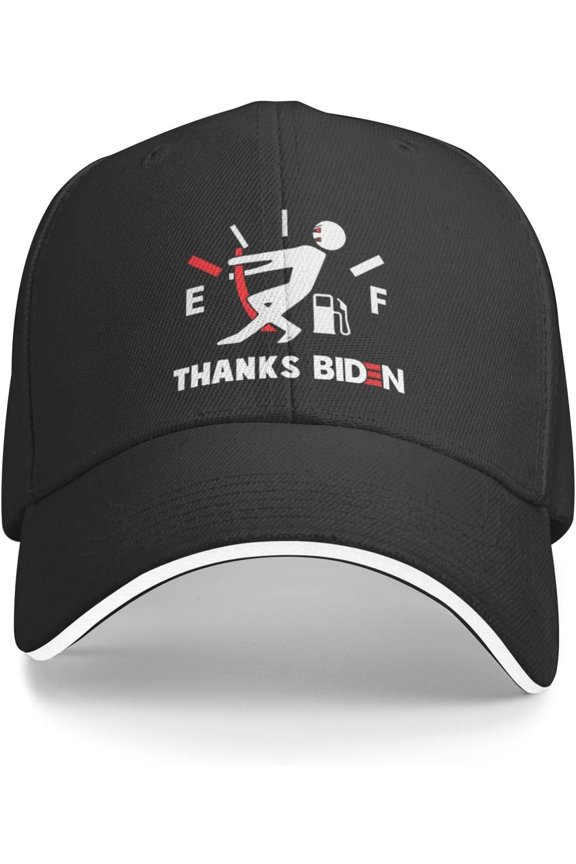 Thanks Joe Gas Prices Funny Gift Baseball Cap Women Trucker Hat Men Dad Hat Adjustable Snapback Hat Cowboy Hat Black
