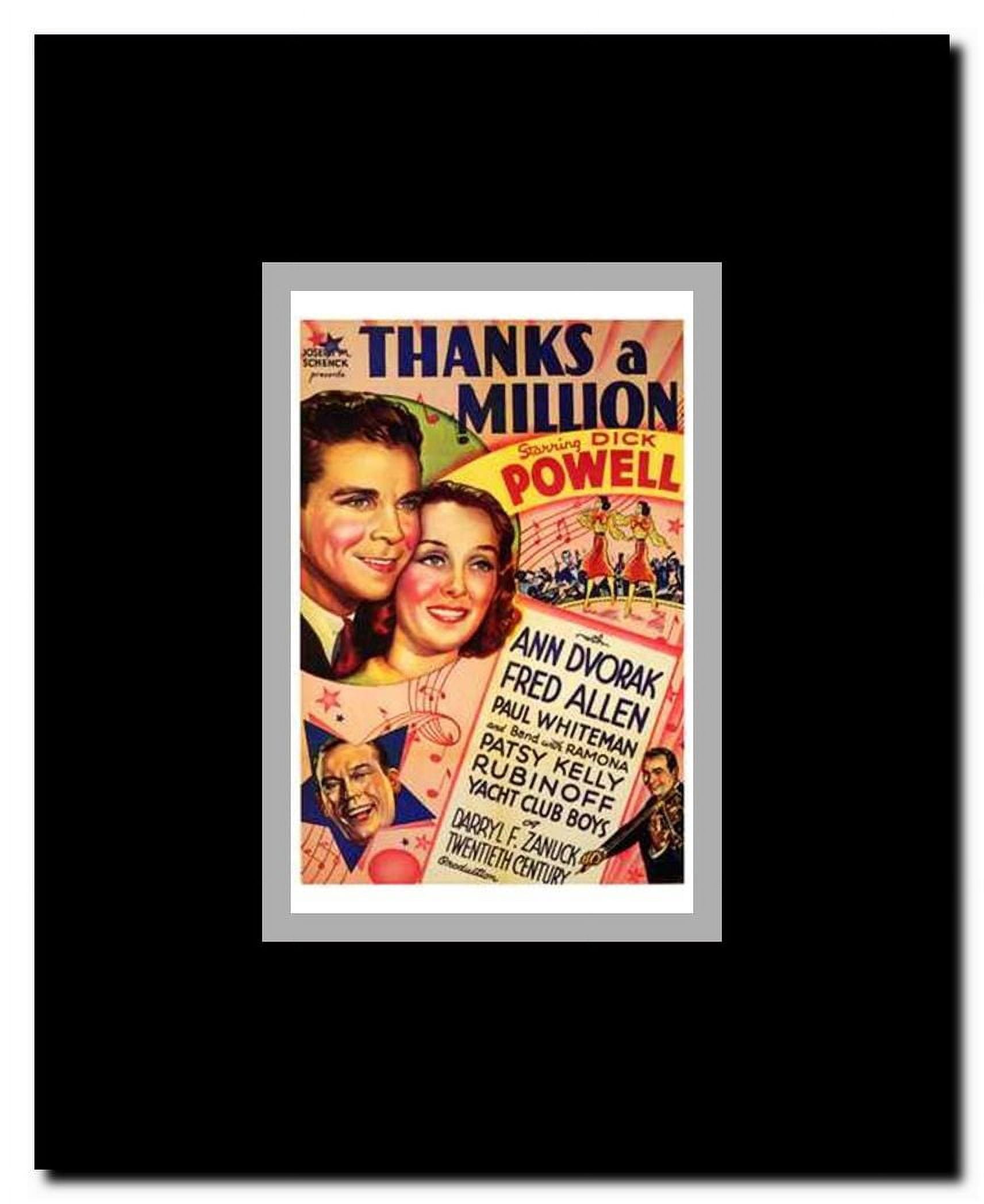 Thanks a Million Framed Movie Poster