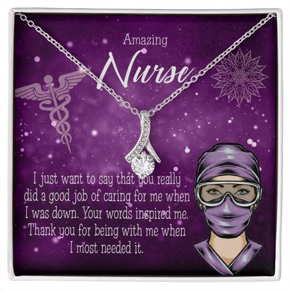 Thanks for Being There Alluring Ribbon Necklace